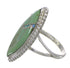 Southwest Turquoise Opal And Genuine Sterling Silver Ring Size 6 YX88840